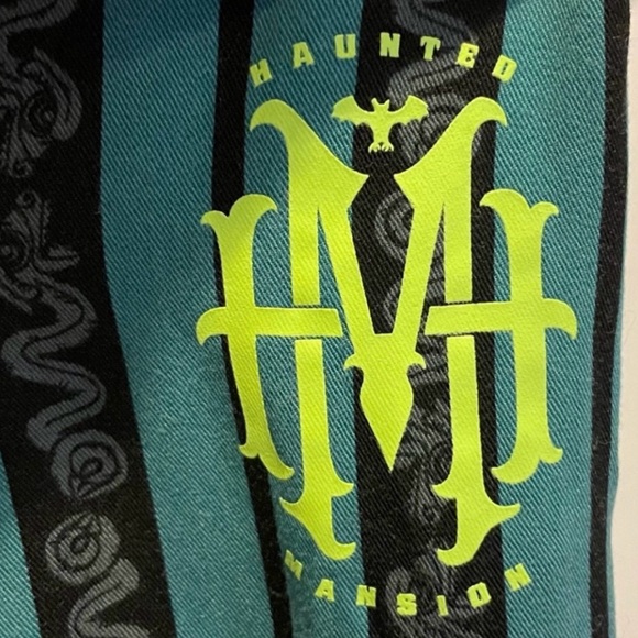 Disney Sleep Pants The Haunted Mansion Striped Snake Pattern Size XL - Picture 4 of 4